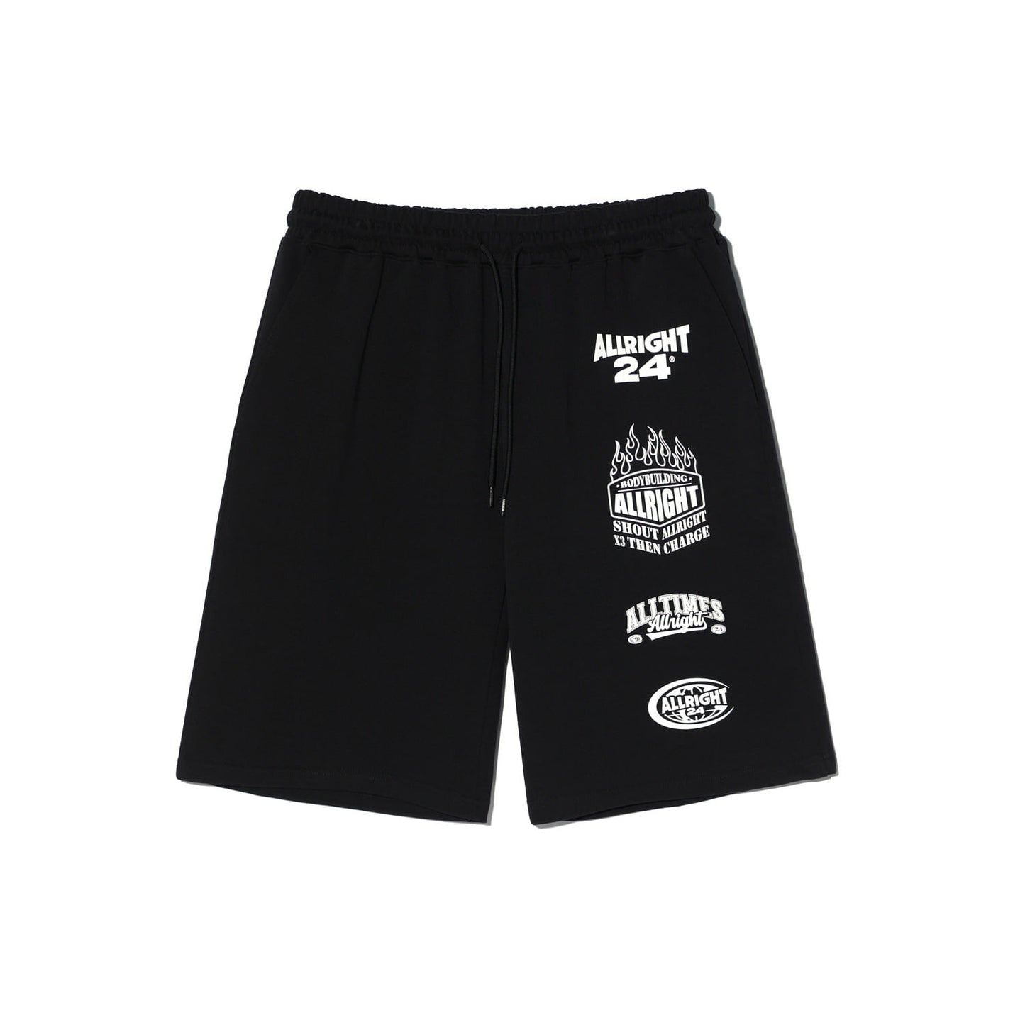 Allright X3 百慕達七分褲｜黑色