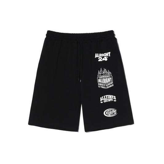 Allright X3 百慕達七分褲｜黑色